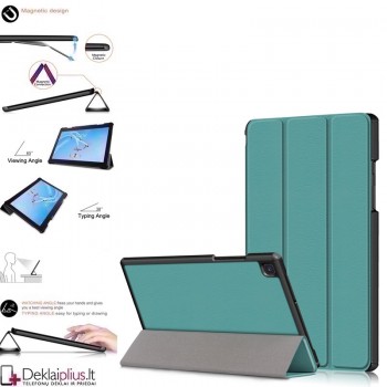 Dirbtinės odos atverčiamas dėklas planšetei - žalias (Samsung galaxy Tab A 10.1 2019 (T515) Dirbtinės odos atverčiamas dėklas planšetei - žalias (Samsung galaxy Tab A 10.1 2019 (T515)